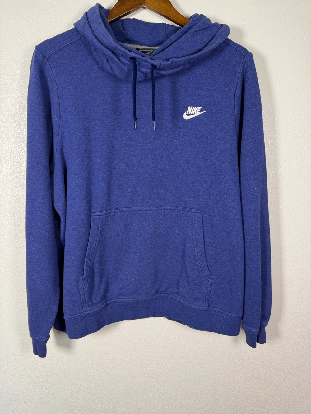 Nike Women's Blue Cowl Neck Pullover Hoodie